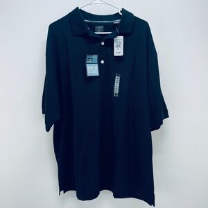 COPY - Haggar Cool 18 Performance Men's Blue Golf Polo Shirt Black Size XL New